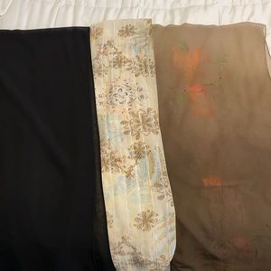Dressy Scarves 3 items